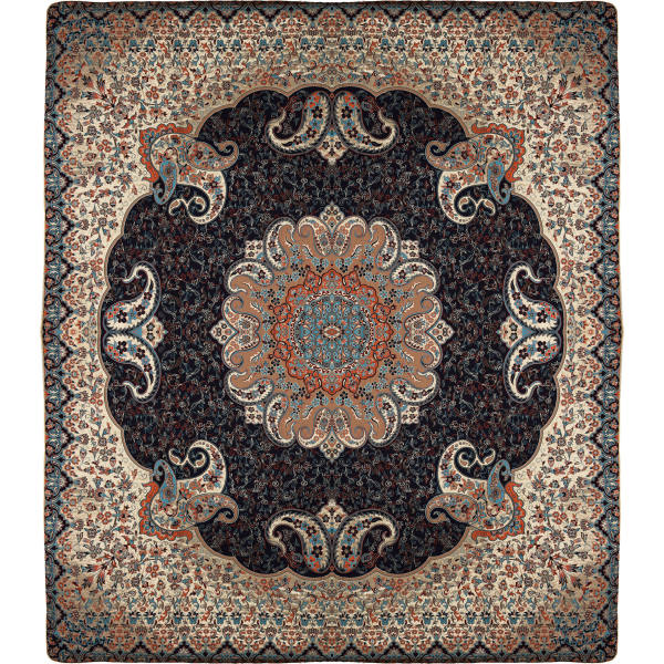 Parure de lit persane – Style oriental, taille double, tissu Termeh – Toranj