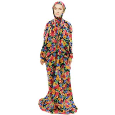 Tchador Islamique de Namaz pour Femmes Idéal pour la Prière – Fleurs