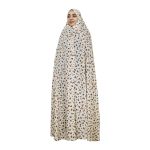 Tchador Culturel Iranien pour Femmes – Coloré, Idéal pour un Usage Quotidien et Namaz, Fleurs Orange