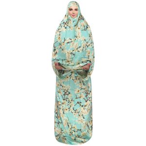 Tchador Islamique de Namaz pour Femmes Idéal pour la Prière – Bleu Ciel