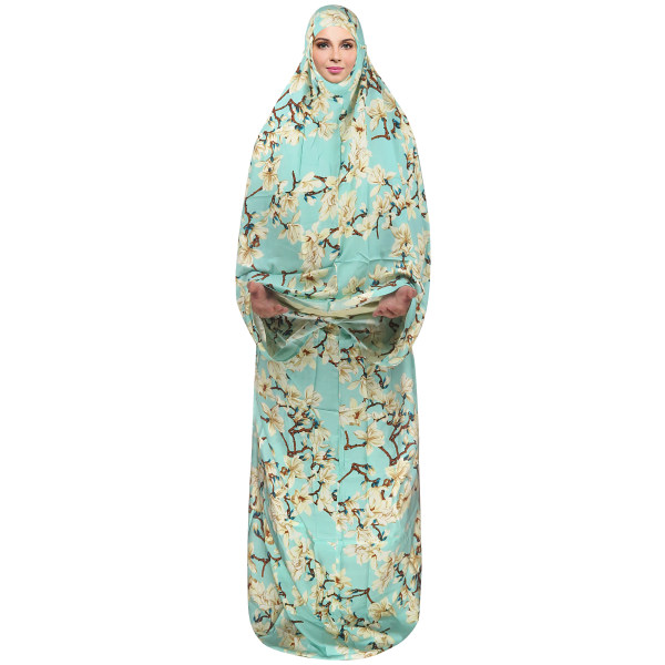 Tchador Islamique de Namaz pour Femmes Idéal pour la Prière - Bleu Ciel