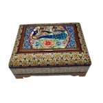 Boîte à bijoux en bois artisanale avec design persan Khatam – Gala