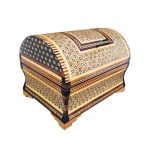 Boîte à bijoux en bois artisanale avec design persan Khatam – Roya