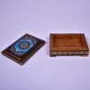 Boîte à bijoux en bois artisanale avec design persan Khatam - Ayda