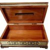Couvercle de boîte à mouchoirs en bois persan fait main – Khatamkari Golden