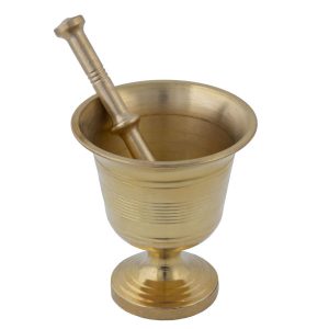 Set de Mortier & Pilon en Laiton Style Persan Traditionnel Golzari