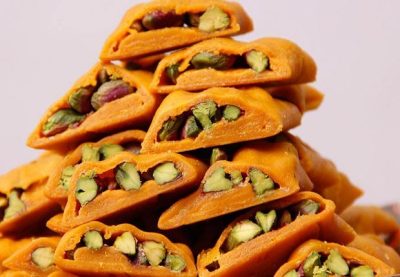 Sohan Loghmeh Persan avec pistaches, safran et eau de rose
