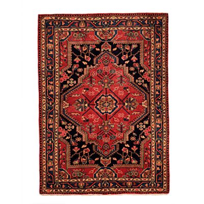 Tapis Persan Fait Main Médaillon Intriqué en Laine Agréable