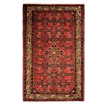 Tapis Persan Fait Main Médaillon Intriqué en Laine Stylé