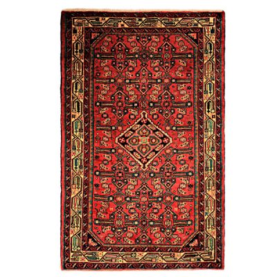 Tapis Persan Fait Main Médaillon Intriqué en Laine Stylé