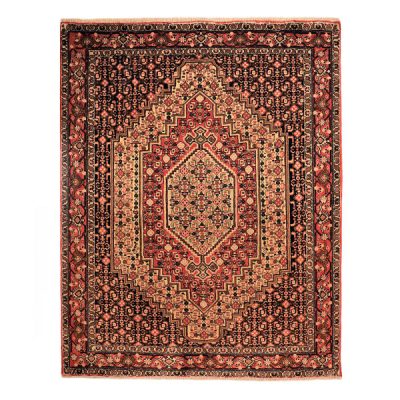 Tapis Persan Fait Main Médaillon Intriqué en Laine Crème