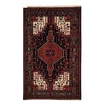 Tapis Persan Fait Main Médaillon Intriqué en Laine Arami
