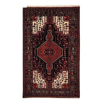 Tapis Persan Fait Main Médaillon Intriqué en Laine Arami