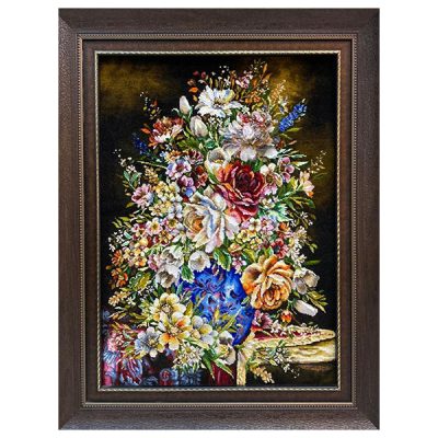Tapis persan figuratif noué à la main représentant Dara