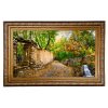 Hand-Knotted Persian Pictorial Rug from Tabriz Depicting Garden