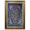 Tapis mural persan fait main de Tabriz représentant un Arbre