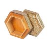 Handcrafted Wooden Jewelry Box with Persian Khatam Design - Honarlux