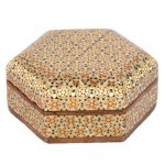 Handcrafted Wooden Jewelry Box with Persian Khatam Design – Honarlux