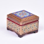Handcrafted Wooden Jewelry Box with Persian Khatam Design – Yaas