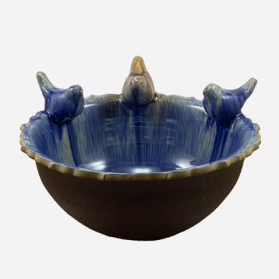 Bol décoratif en céramique fait main modèle Tree Birds