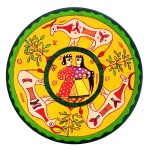 Plaque en céramique décorative peinte à la main Rajasthani XII