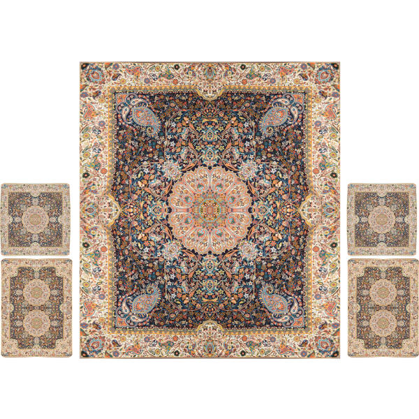 Parure de lit persane – Style oriental, taille double, tissu Termeh – Paradise