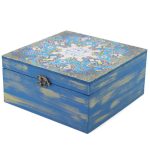 Boîte en Bois pour Cadeaux – Motif Persan Inspiré Janan