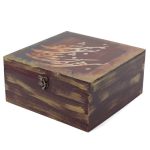 Boîte en Bois pour Cadeaux – Motif Persan Inspiré Khatati