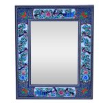 Cadre de miroir en bois persan – Modèle Tavoos Khatamkari