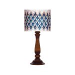 Lampe de table en bois traditionnelle avec abat-jour inspiré de la Perse Iblue