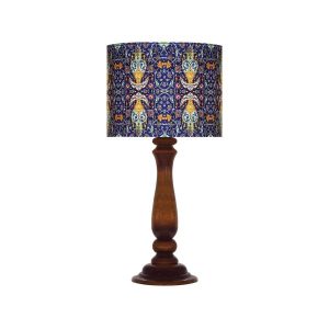 Lampe de table en bois traditionnelle avec abat-jour inspiré de la Perse Kabiri