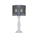 Lampe de table en bois traditionnelle avec abat-jour inspiré de la Perse Saminhade Samin