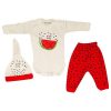 Ensemble de vêtements pour bébé 3 pièces modèle Pastèque