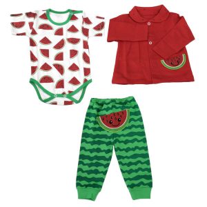 Ensemble de vêtements pour bébé 3 pièces modèle Nuit de Yalda