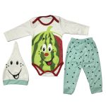 Ensemble de vêtements pour nouveau-né 3 pièces modèle Yalda
