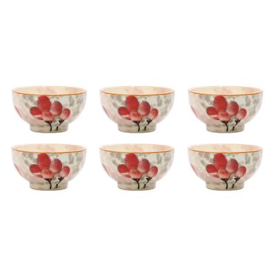 Bol en Poterie Fait Main – Pour Yaourts, Desserts, Salades et Nouilles | Bezh (Ensemble de 6)