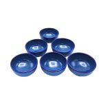 Bol Dizi en Poterie – Pour Abgoosht, Yaourts, Soupes et Nouilles | Bleu (Ensemble de 6)