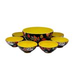 Bol en Poterie Fait Main – Pour Yaourts, Desserts, Salades et Nouilles | Grenade (Ensemble de 7)
