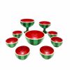 Ensemble de 9 bols décoratifs en céramique fait main modèle Watermelon