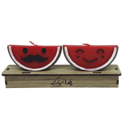 Bougie Pastèque – Design Mr & Mrs, Parfaite pour la Nuit de Yalda
