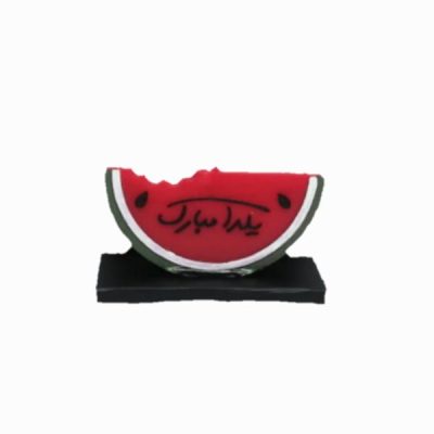 Bougie Pastèque – Modèle II, Conçue pour la Table de Yalda