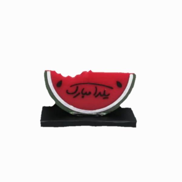 Bougie Pastèque – Modèle II, Conçue pour la Table de Yalda