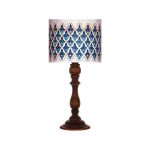 Lampe de table en bois traditionnelle avec abat-jour inspiré de la Perse Ahoura