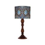 Lampe de table en bois traditionnelle avec abat-jour inspiré de la Perse Delban