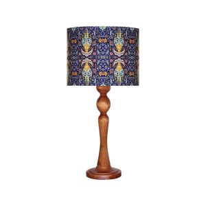 Lampe de table en bois traditionnelle avec abat-jour inspiré de la Perse Kabiri