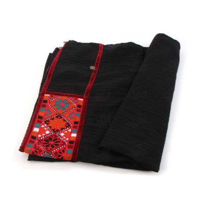 Châle Baloutche Brodé pour Femme Noir
