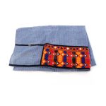 Châle Baloutche Brodé pour Femme Bleu