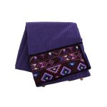 Châle Baloutche Brodé pour Femme Violet
