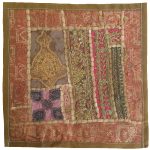Housse de Coussin Brodée – Design Suzani Rose