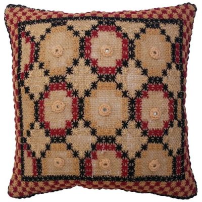 Housse de Coussin Brodée – Design Sima Crème